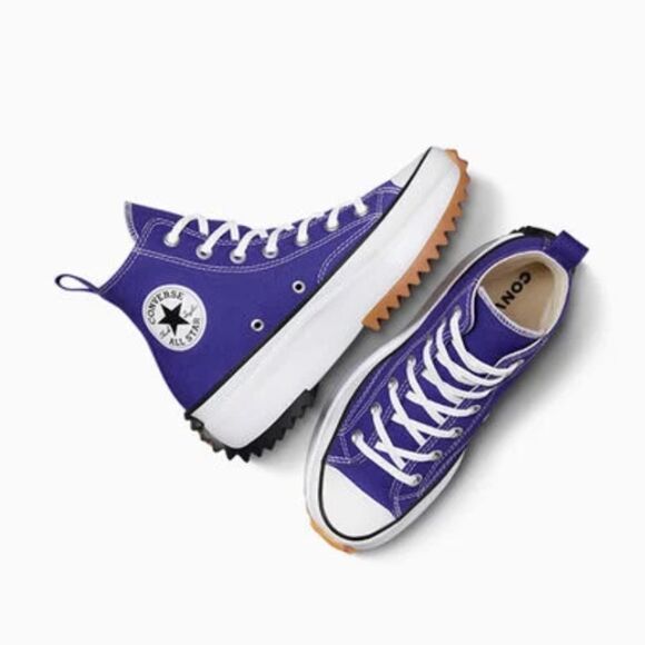 Converse Run Star Hike Canvas Platform Active Sneakers Shoes Size 9.5 - Picture 7 of 10